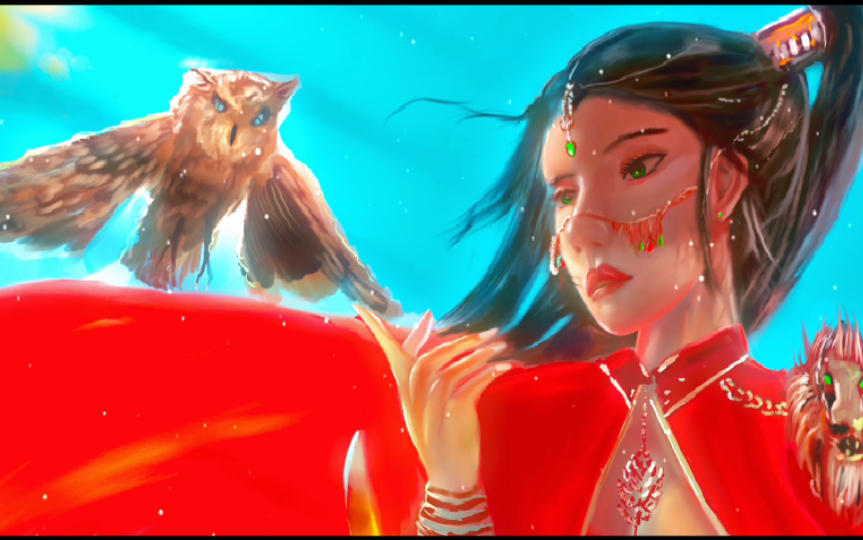 临摹鬼刀画一画风曳希望大家喜欢