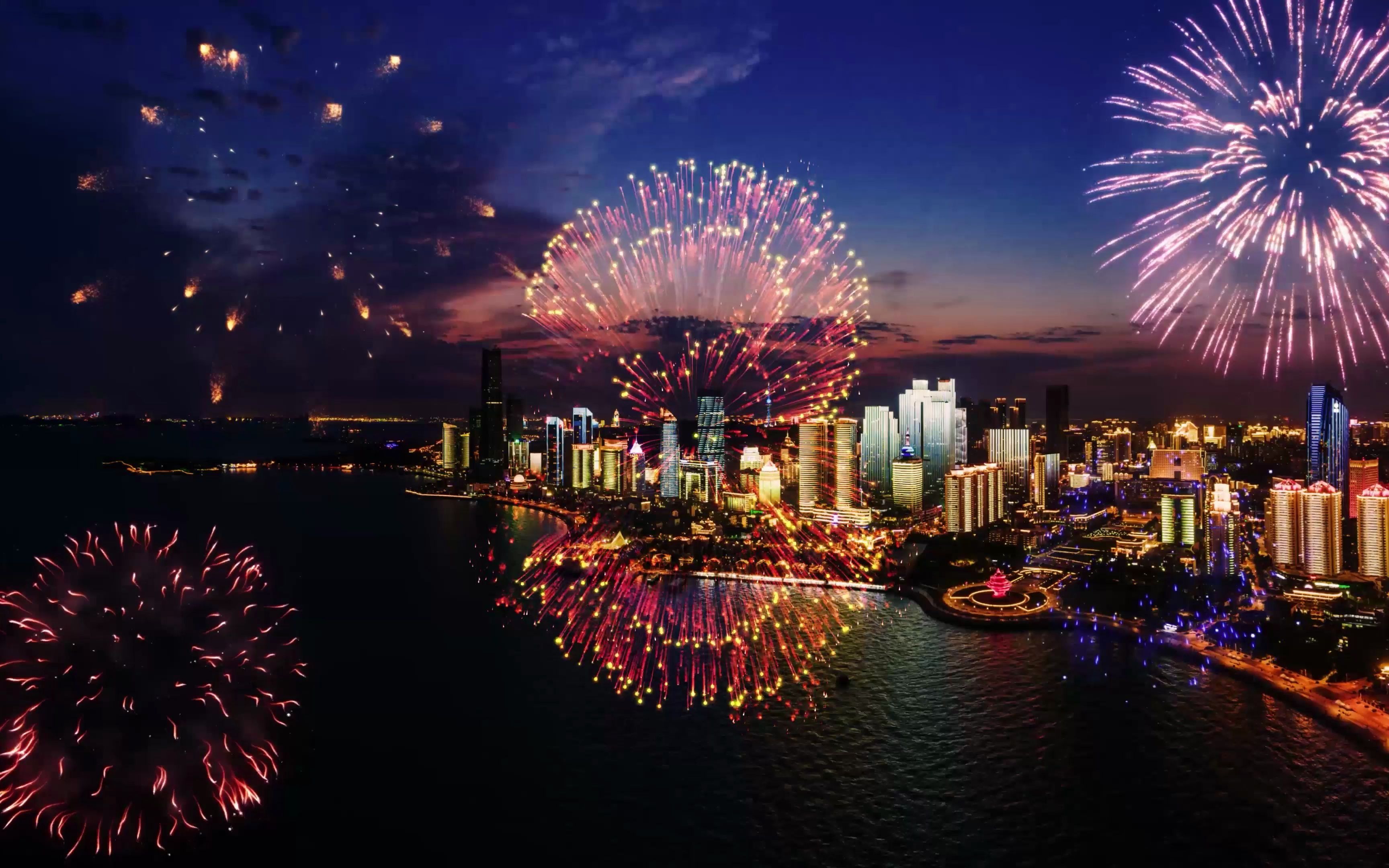 10秒倒计时新年烟花视频素材