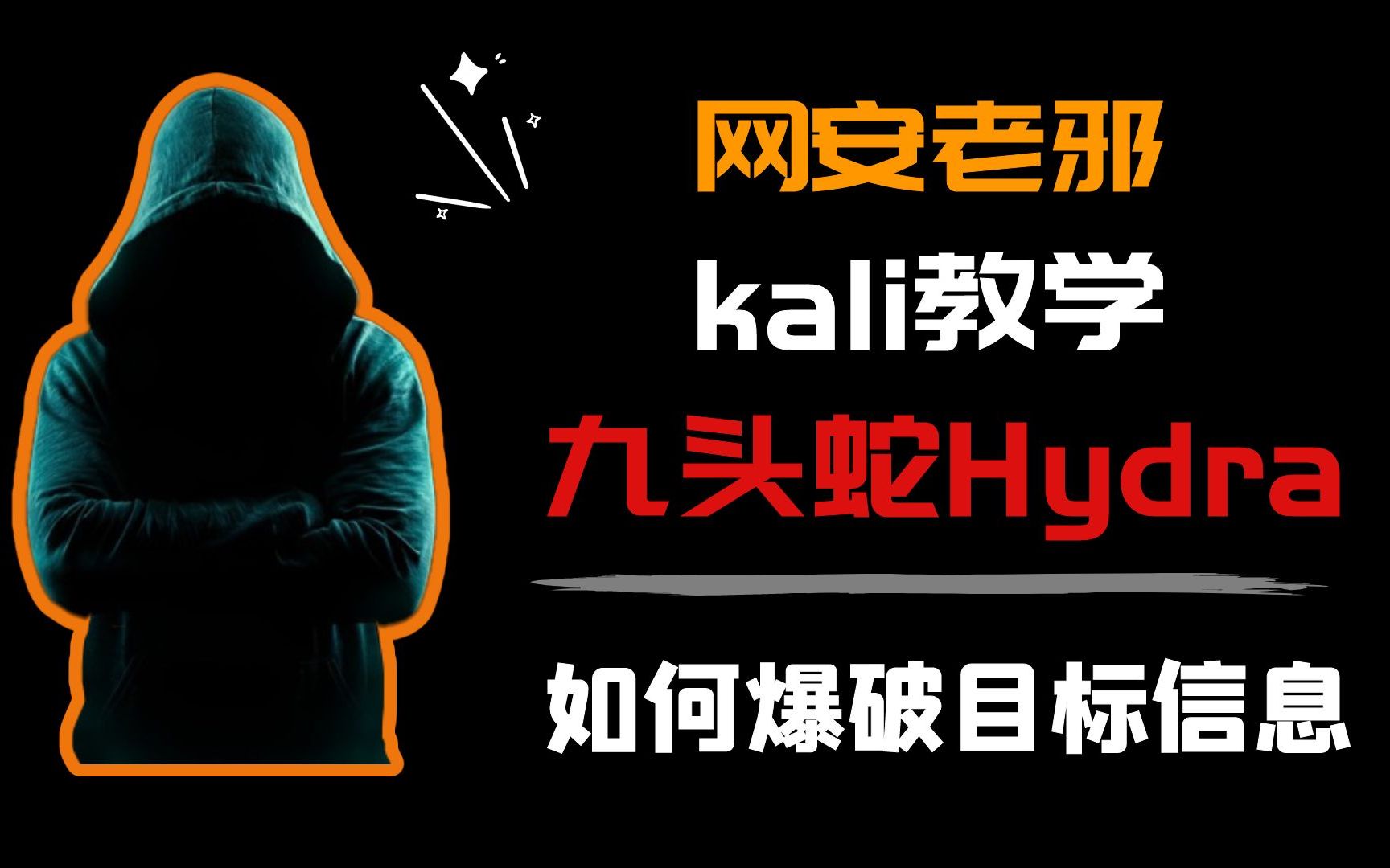 白帽黑客是如何在工作中爆破出目标信息的?kali九头蛇Hydra你值得拥有.哔哩哔哩bilibili