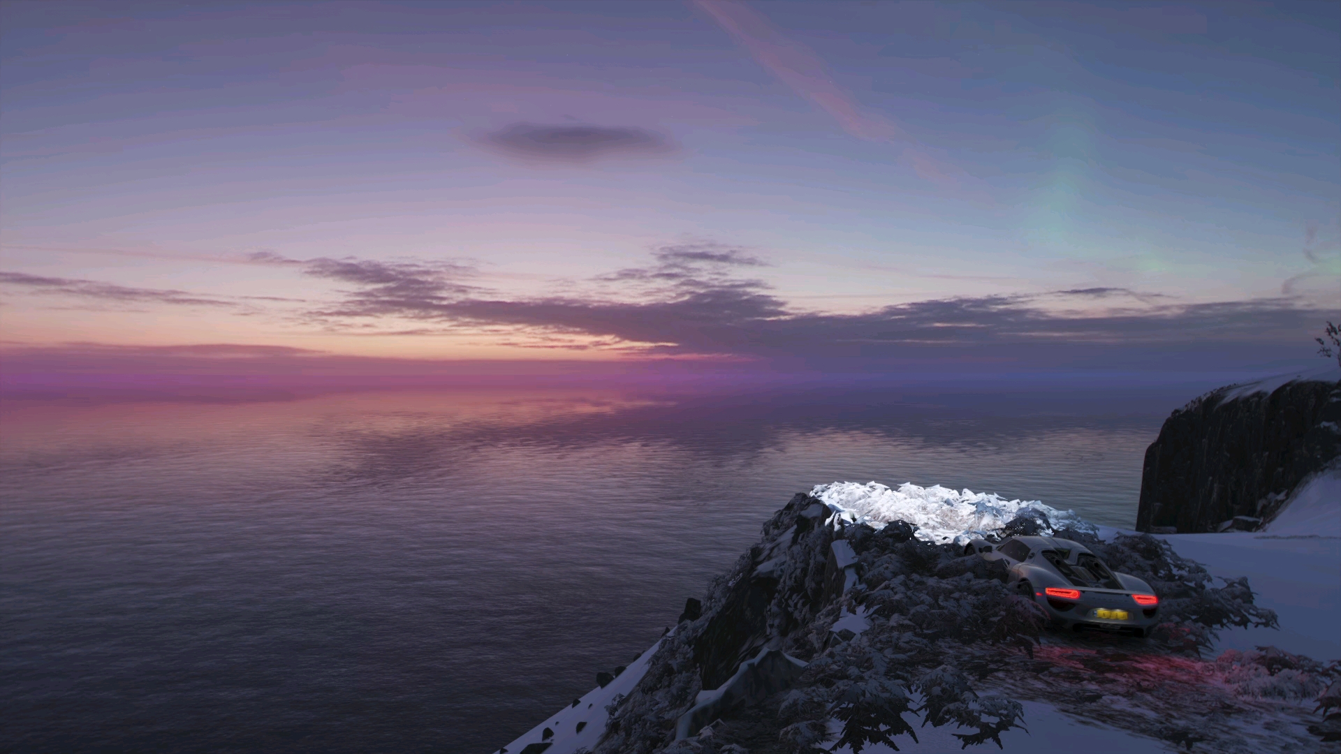 地平线4:财富岛,一起看极光出现真的好浪漫