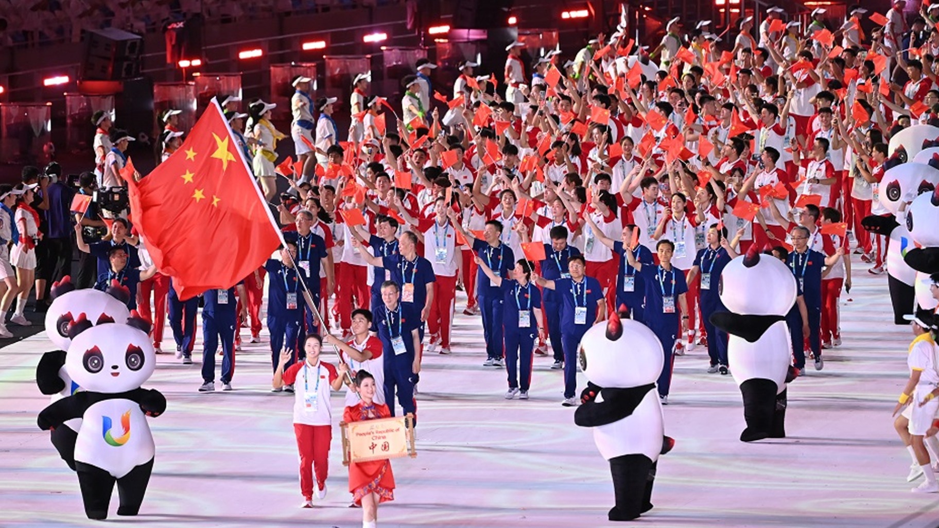 精彩、感动!第三十一届世界大学生夏季运动会开幕式侧记哔哩哔哩bilibili