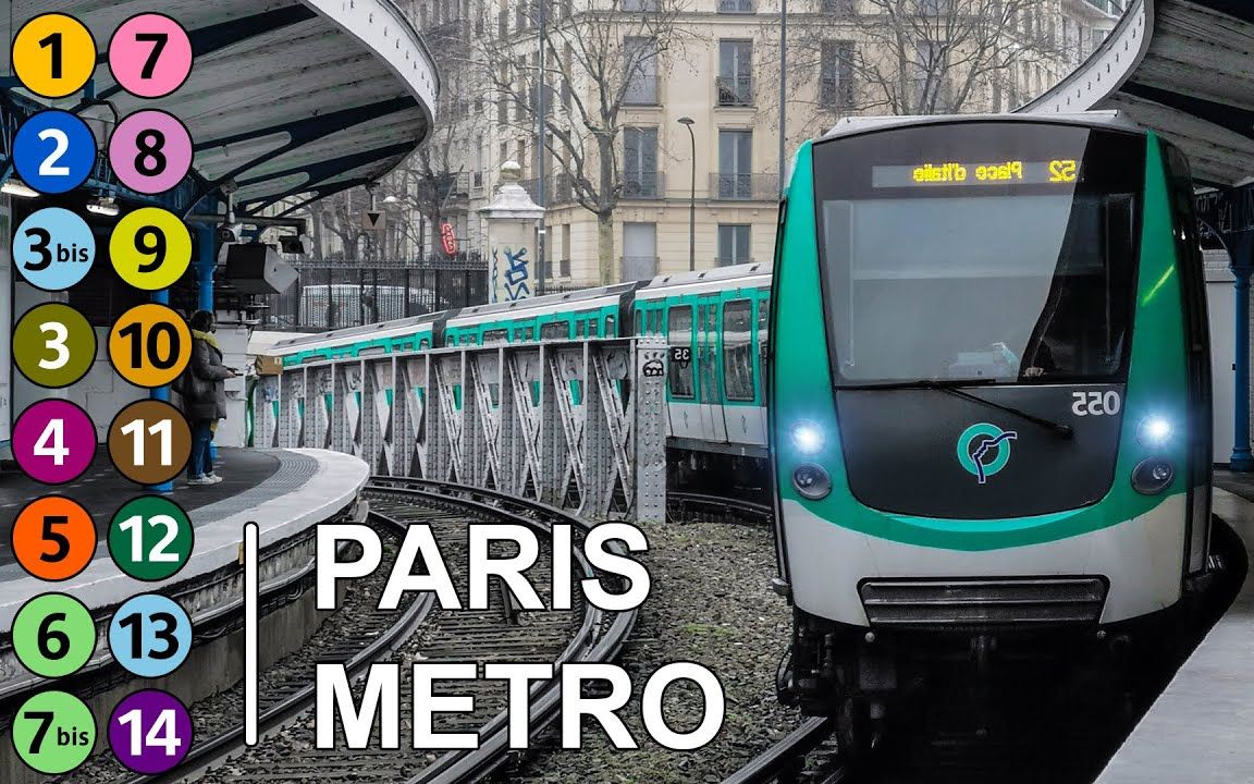 [图]Paris Metro - All the Lines _ Toutes les Lignes - Métro de Paris (2022)