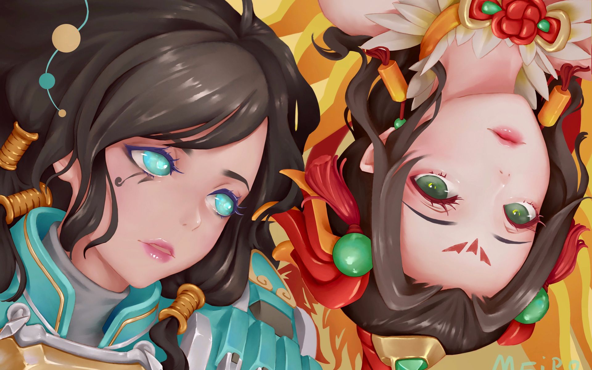 法鸡x天使【青龙朱雀皮肤】同人涂