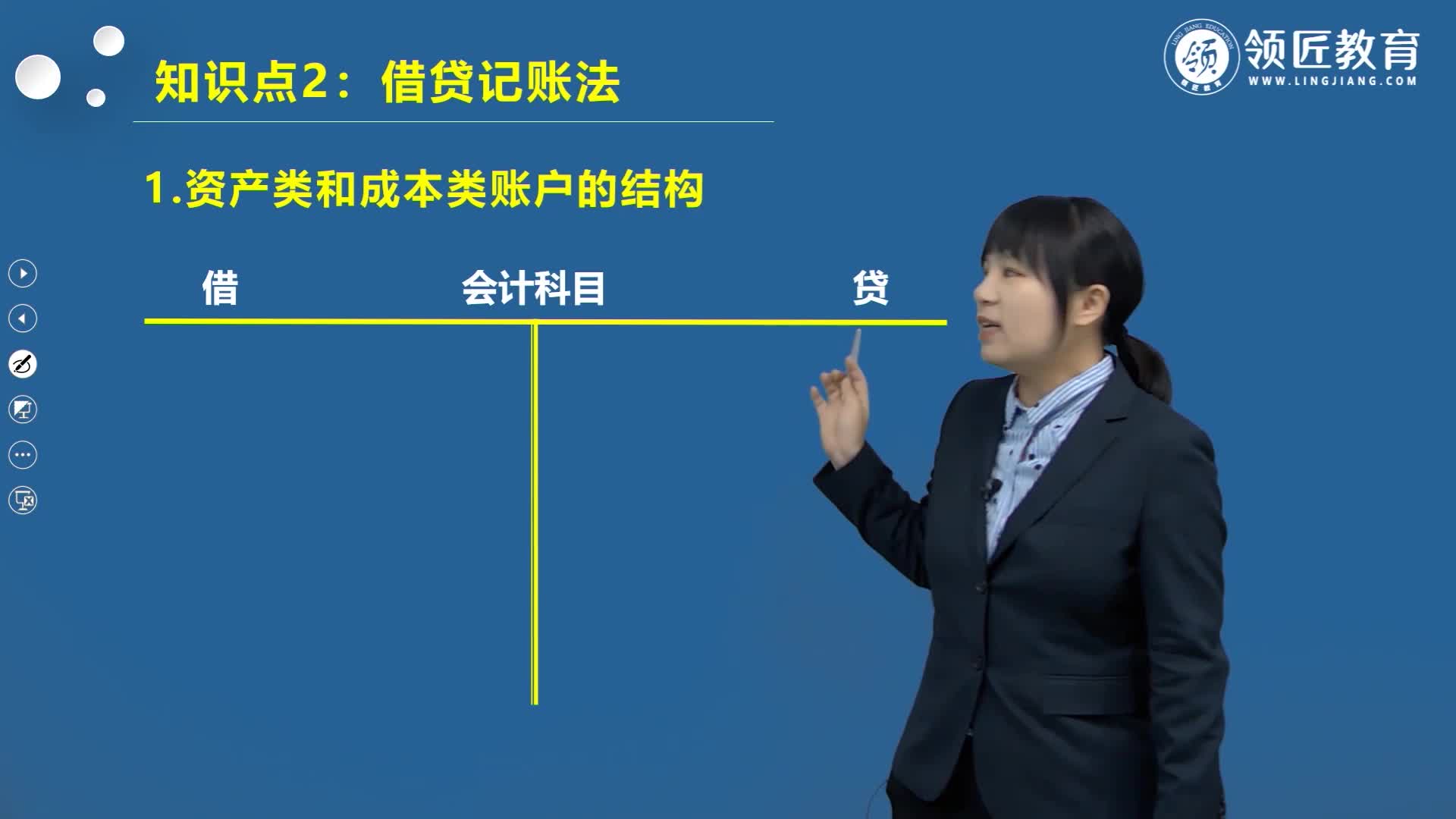 【领匠教育】李攀初级会计师资产类和成本类账户的结构哔哩哔哩bilibili