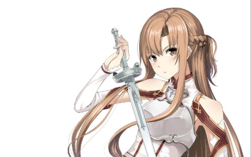 刀剑神域亚丝娜速速来与亚总击剑