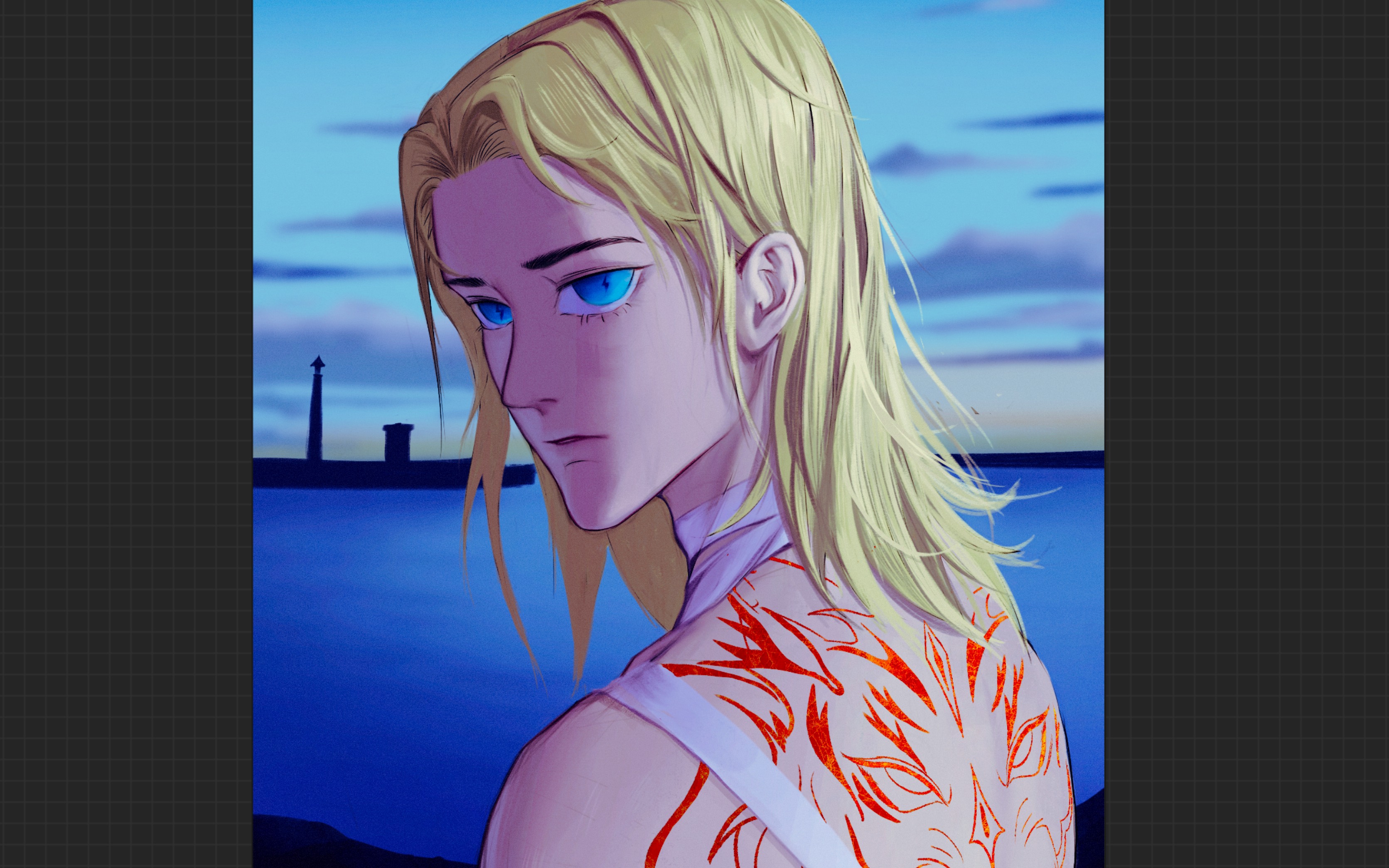 【procreate】人鱼陷落 "兰波,别哭.