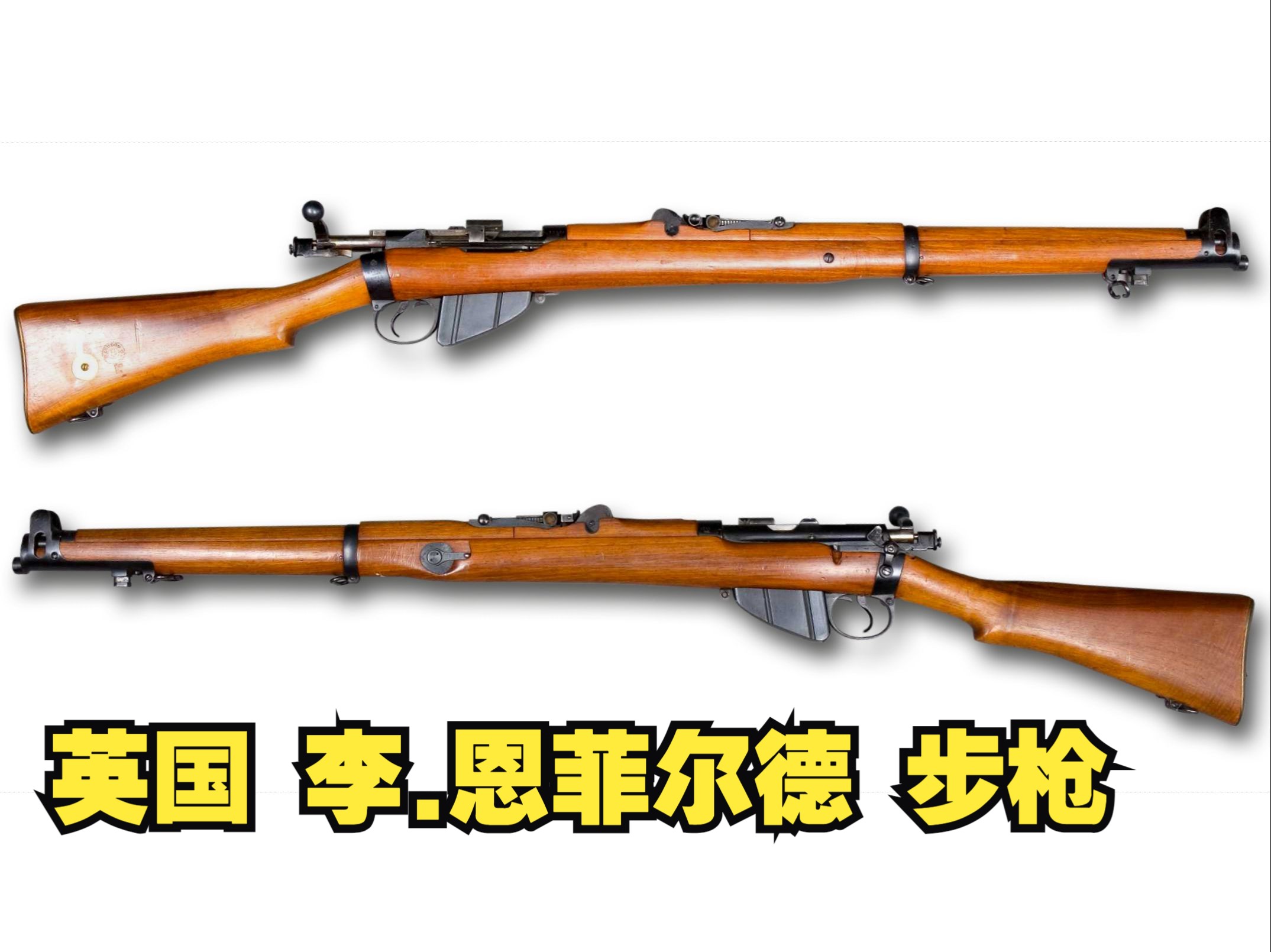 射速最快的栓动步枪 英国李.恩菲尔德7.7mm拴动步枪英七七Lee-Enfield Series Rifles