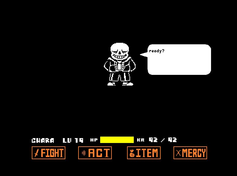 传说之下原版sans审判战通关!