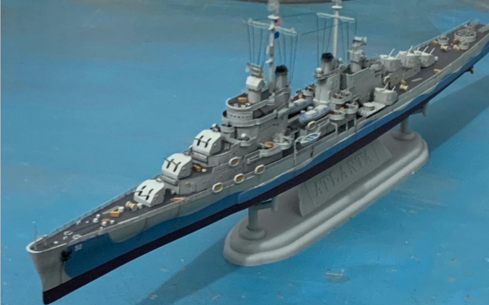 1/700烂龙(威龙)板件,亚特兰大级轻巡洋舰配五星改造