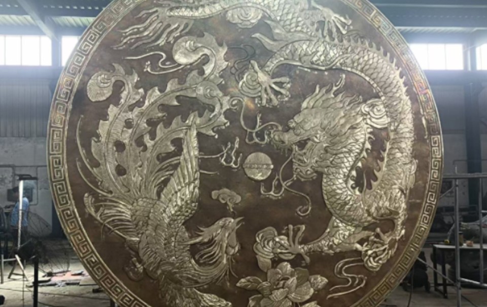 广场园林大型锻铜浮雕