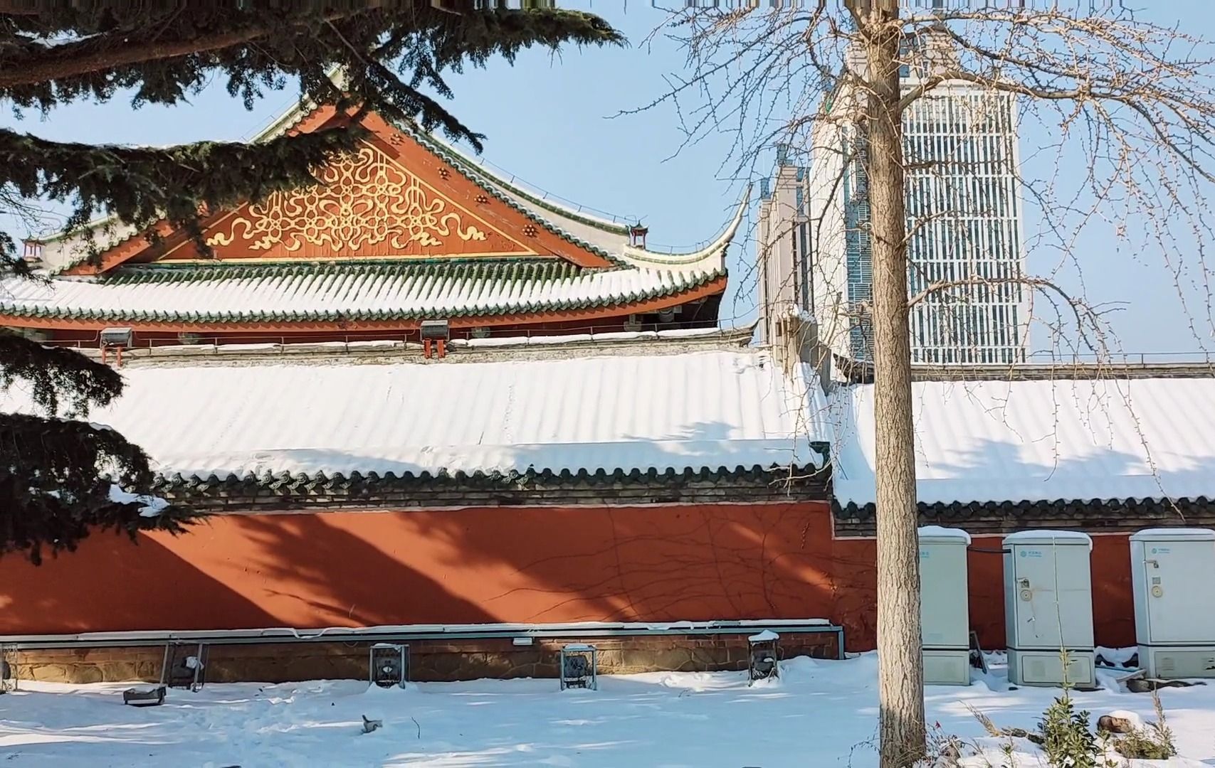 煙臺福建會館,雪中天后行宮;佈局坐南朝北,媽祖護佑膠東