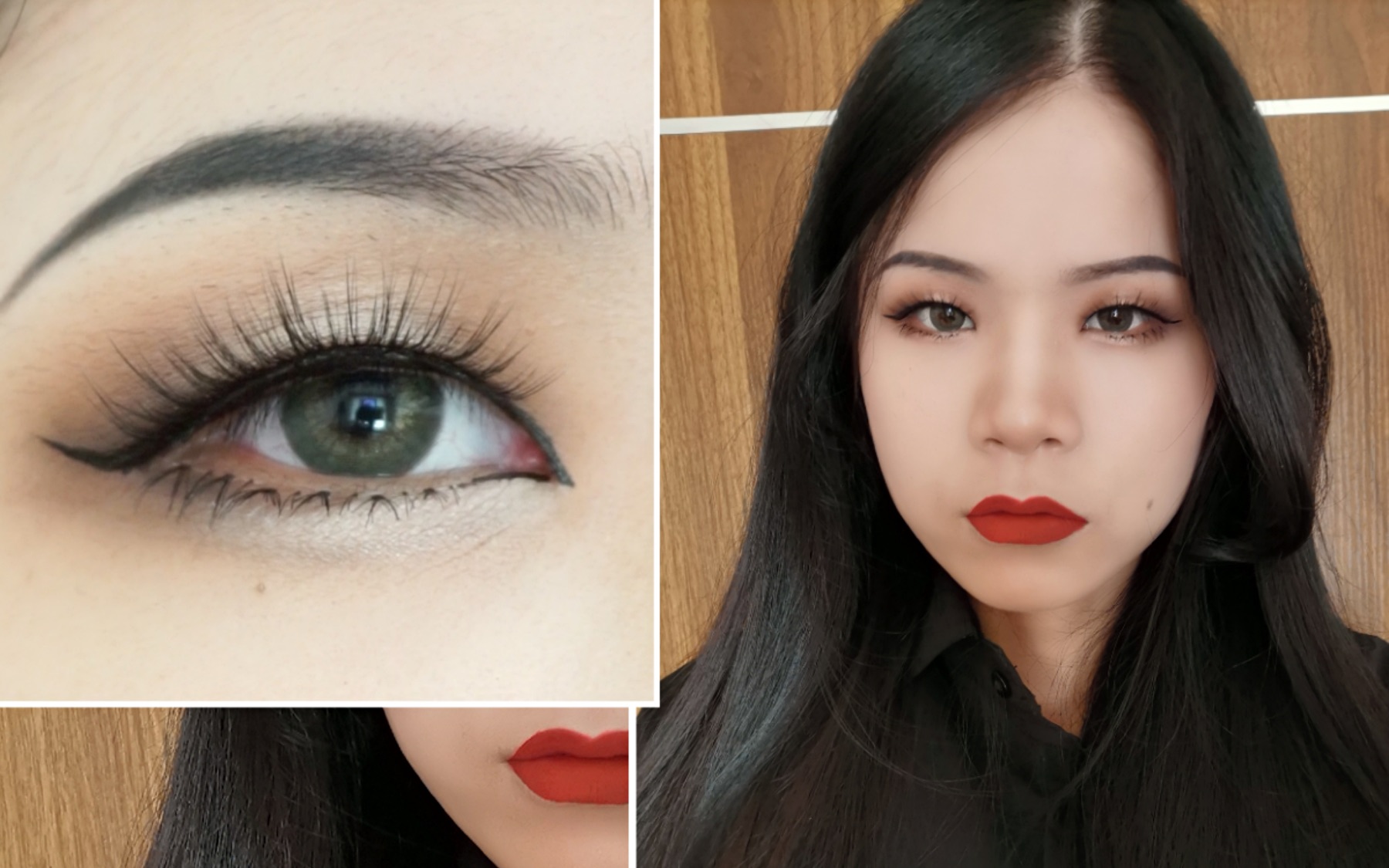 单眼皮内双眼妆新手可学不借助双眼皮贴哦