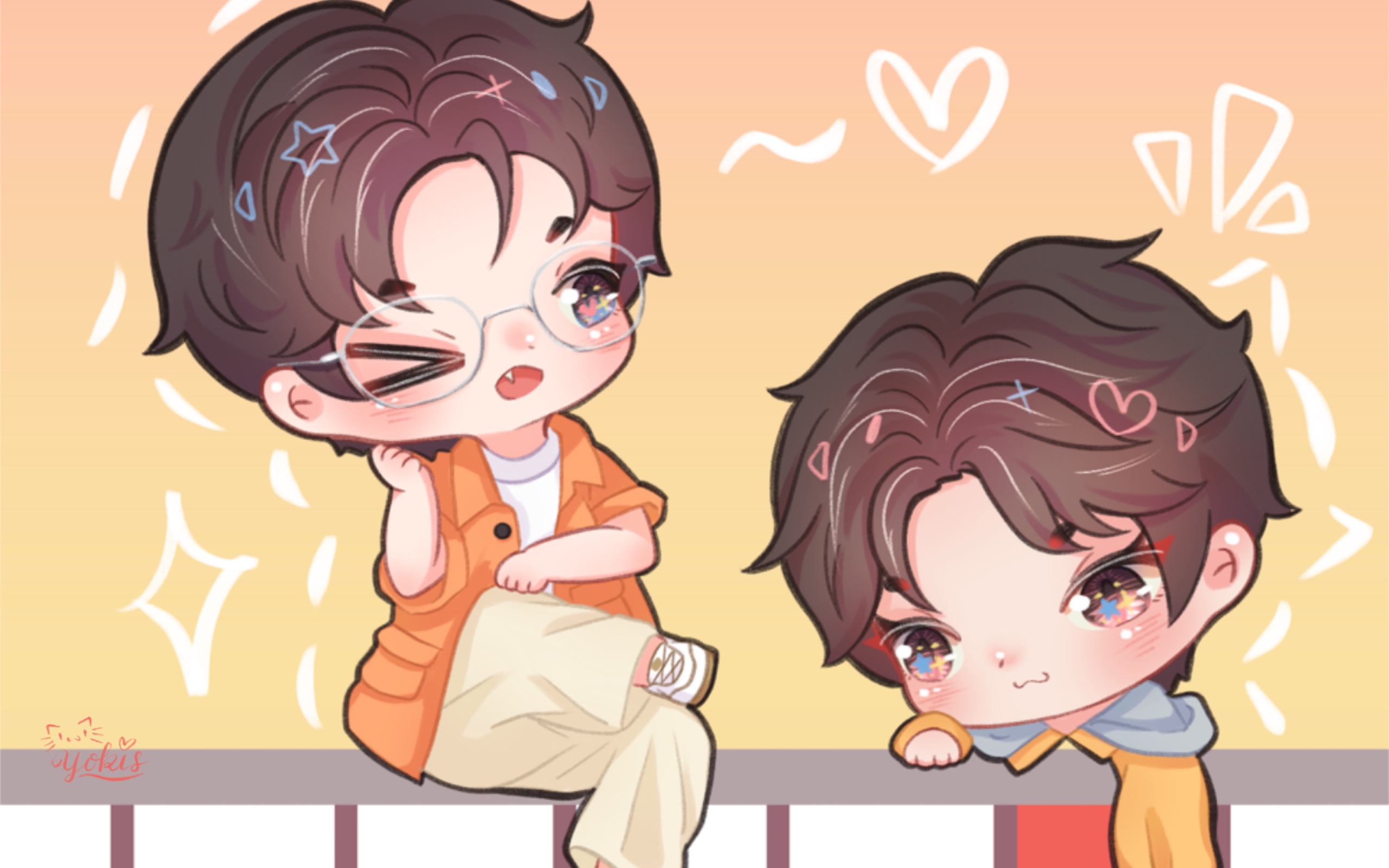 【procreate】绘画过程|南北cp|名学1第6期——寻机头!