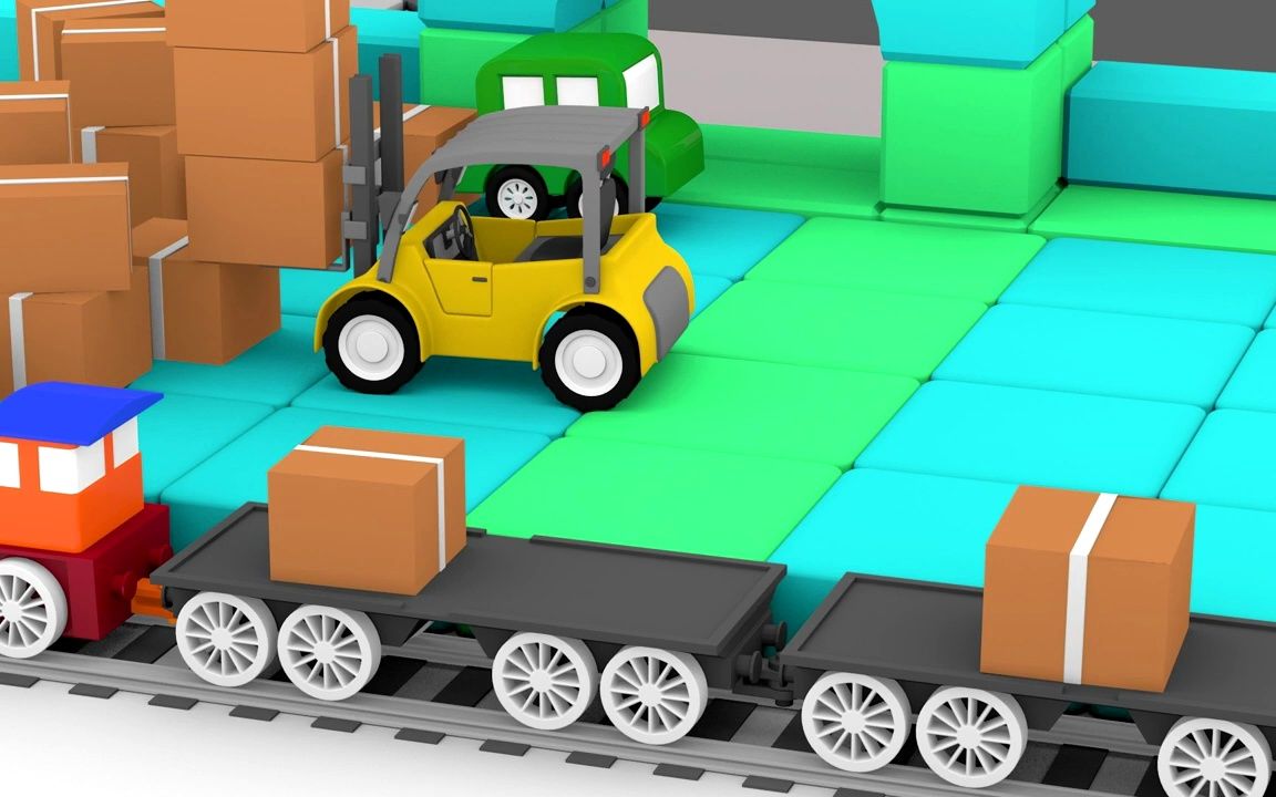 FORKLIFT LOADER! 车宝四兄弟 无字幕版哔哩哔哩bilibili