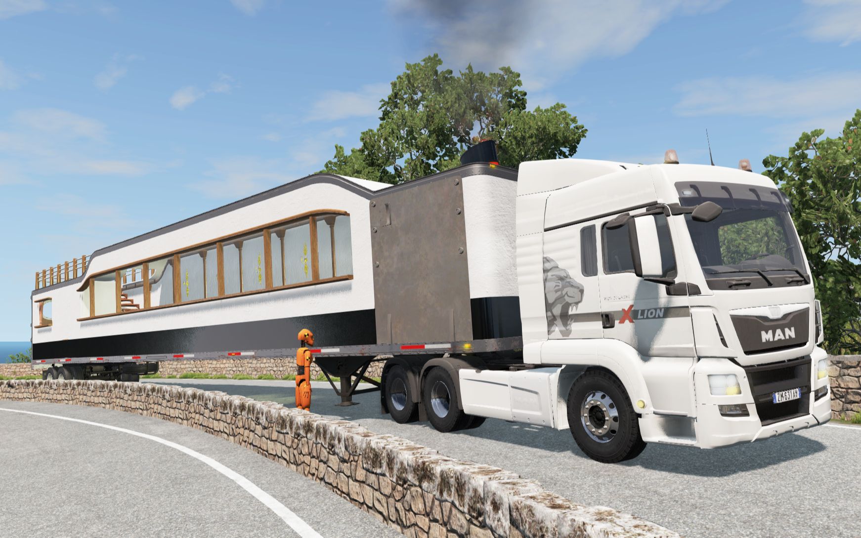 beamng卡车模拟:直接驾驶tgs开始破罐破摔了(2/2)