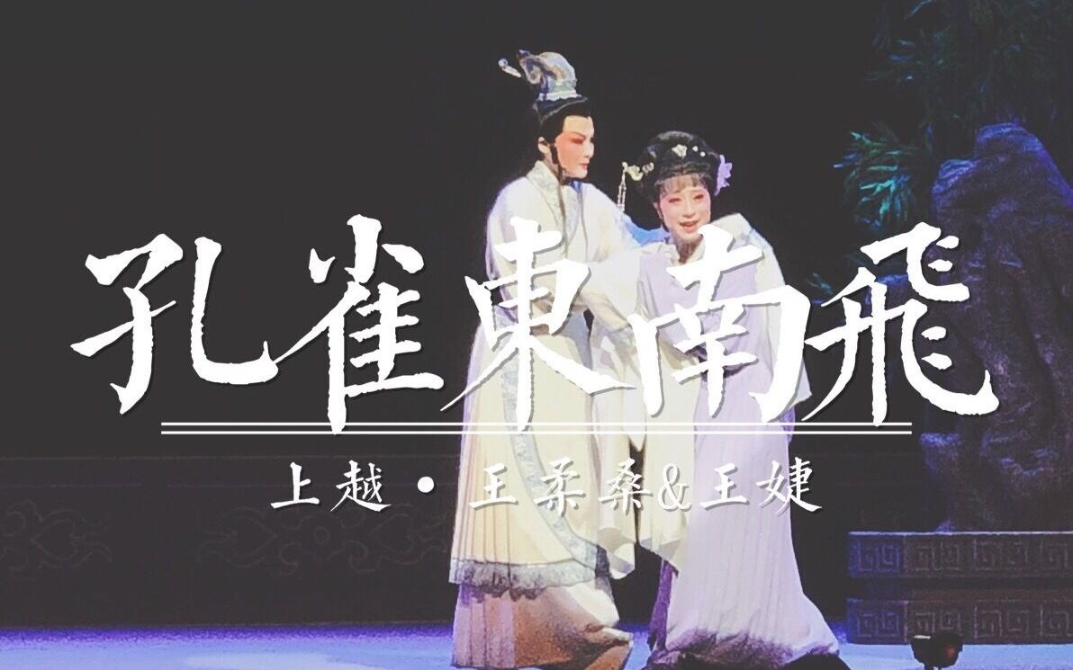 越剧王柔桑王婕20190410上越松江剧院孔雀东南飞小片段谢幕