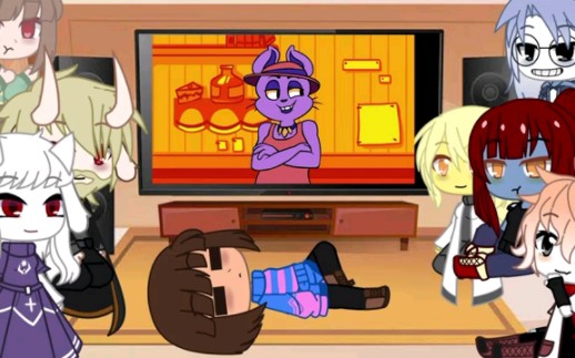 undertale react to a video||gacha club||part 1