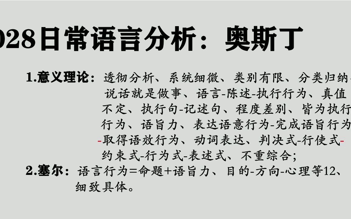 028奥斯丁:日常语言学派、说话就是做事、执行行为、语旨力哔哩哔哩bilibili