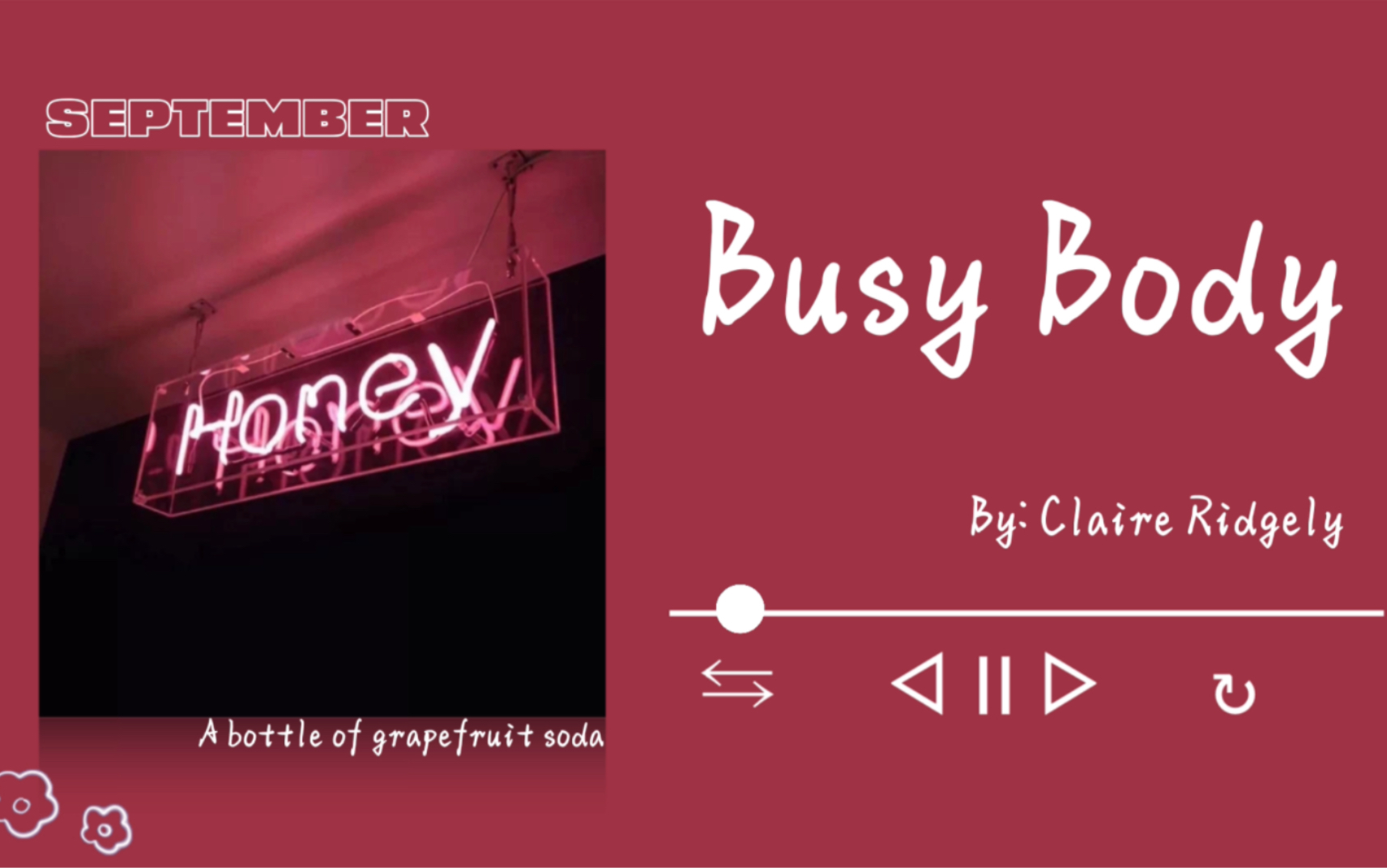 【宝藏日推】《Busy Body》|“慢慢品,我的极端和浪漫”哔哩哔哩bilibili