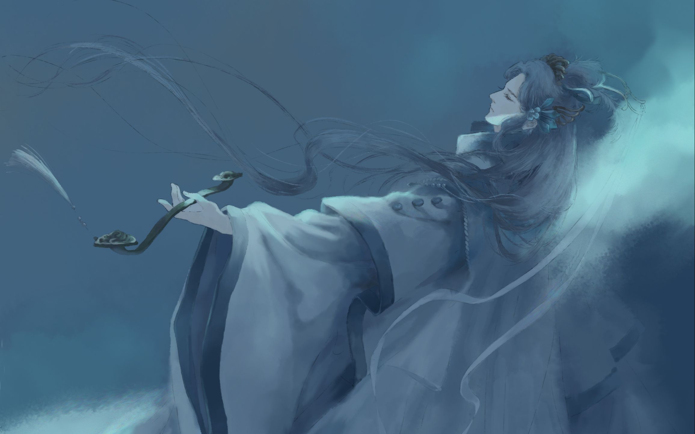 【古风板绘】欲星移 海境的鱼很会讲情话,开口都是"臣有一个梦,梦中的