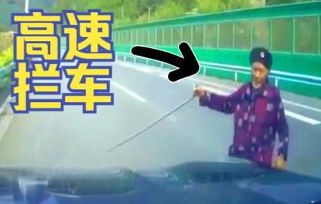 1032:老人在高速里拦车,这要撞上了算谁的?哔哩哔哩bilibili