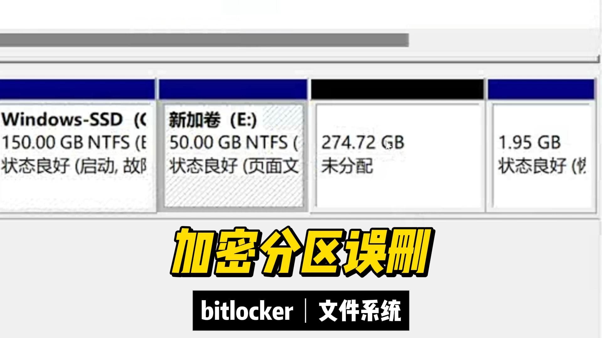 bitlocker加密分区误删除,手工通过文件系统复原哔哩哔哩bilibili