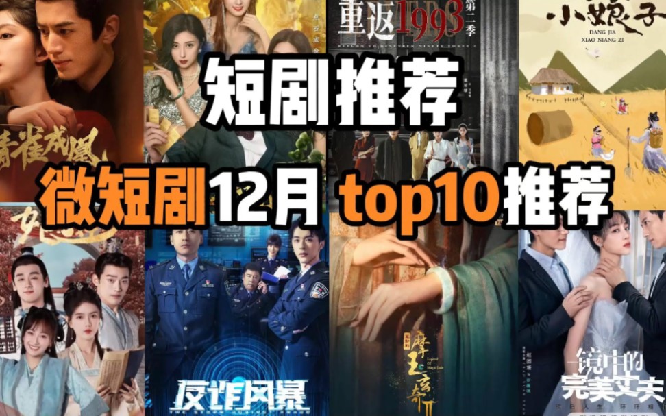 12月微短剧top10推荐!(总)再也不怕剧荒了!哔哩哔哩bilibili