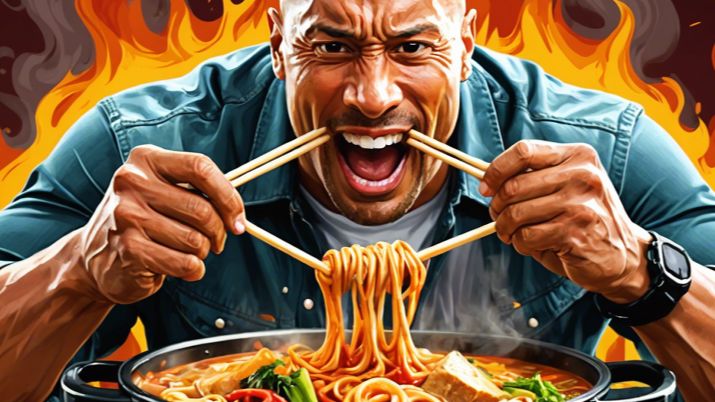 【cyf/ai】巨石强森整点小火锅吃!