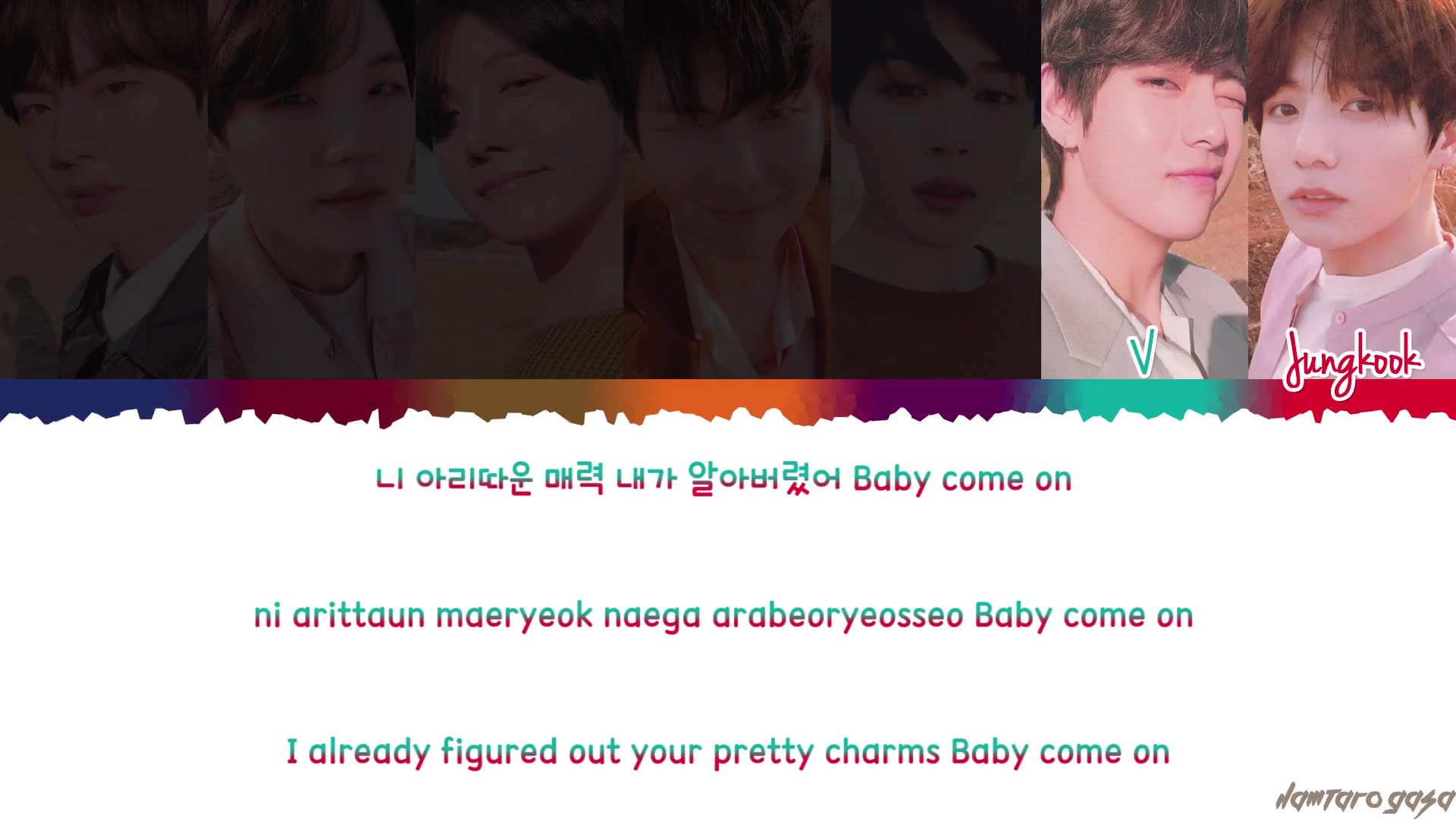 防弹少年团bts防弹少年团–lookhere歌词colorcodedhanromeng