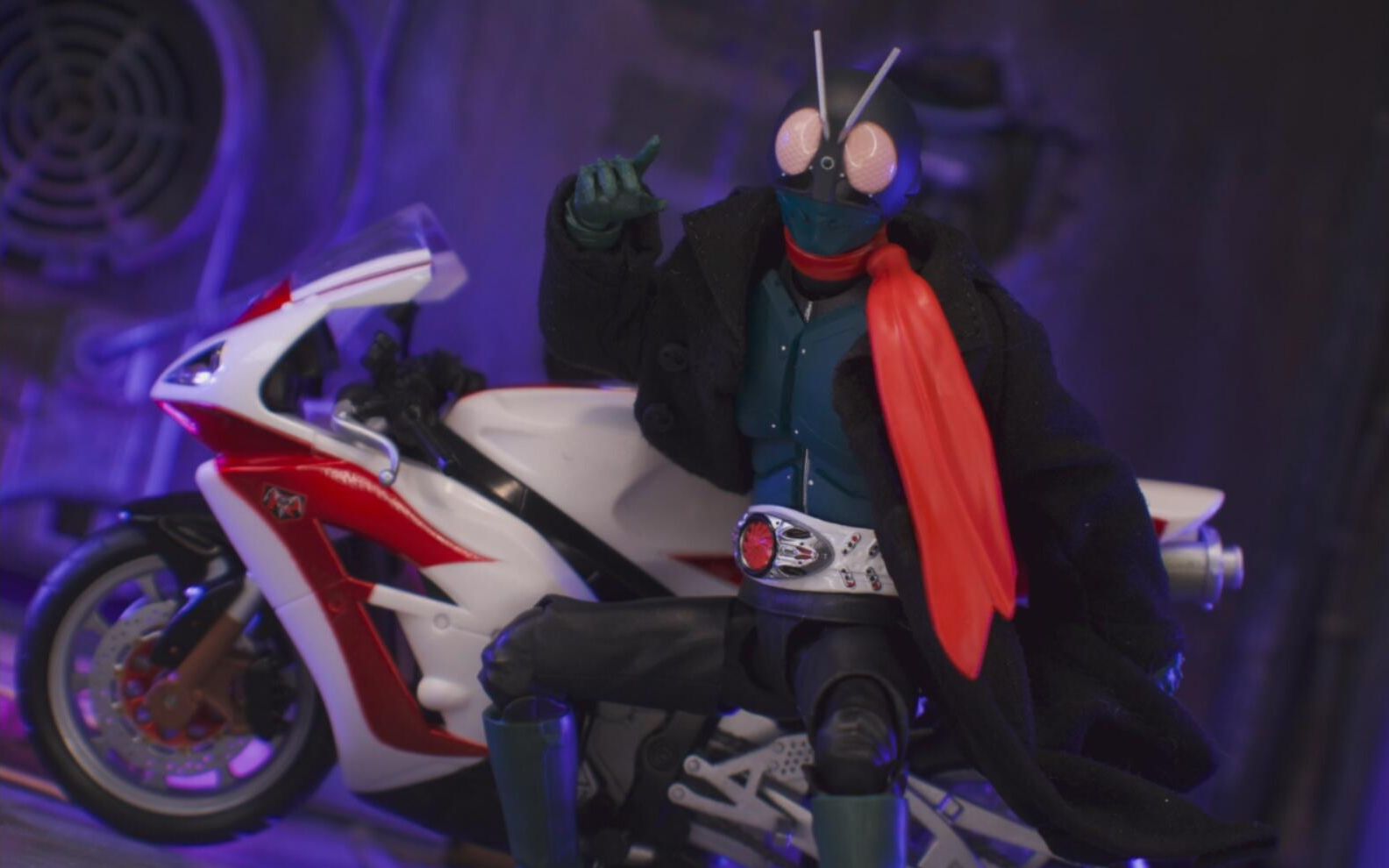 【shf】新假面骑士~假面骑士 一号 布制风衣 庵野秀明电影版~开箱把玩