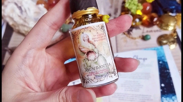 多面丰富繁荣繁华abundantia asunamys天然草本水晶手工香薰魔法精油