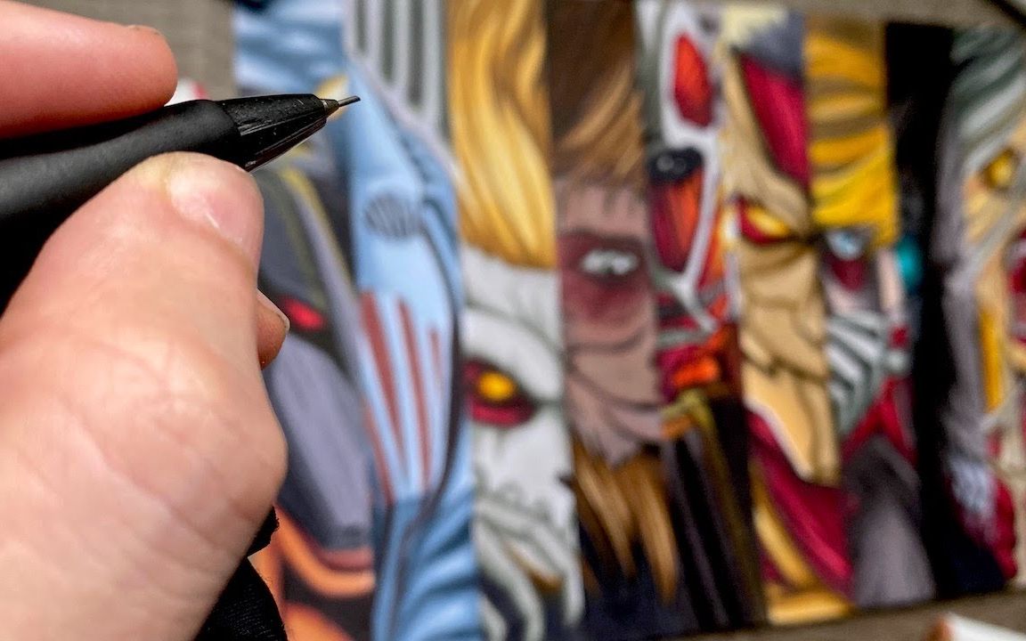 九大巨人的真实面目油管手绘达人chadessin精细还原进击的巨人