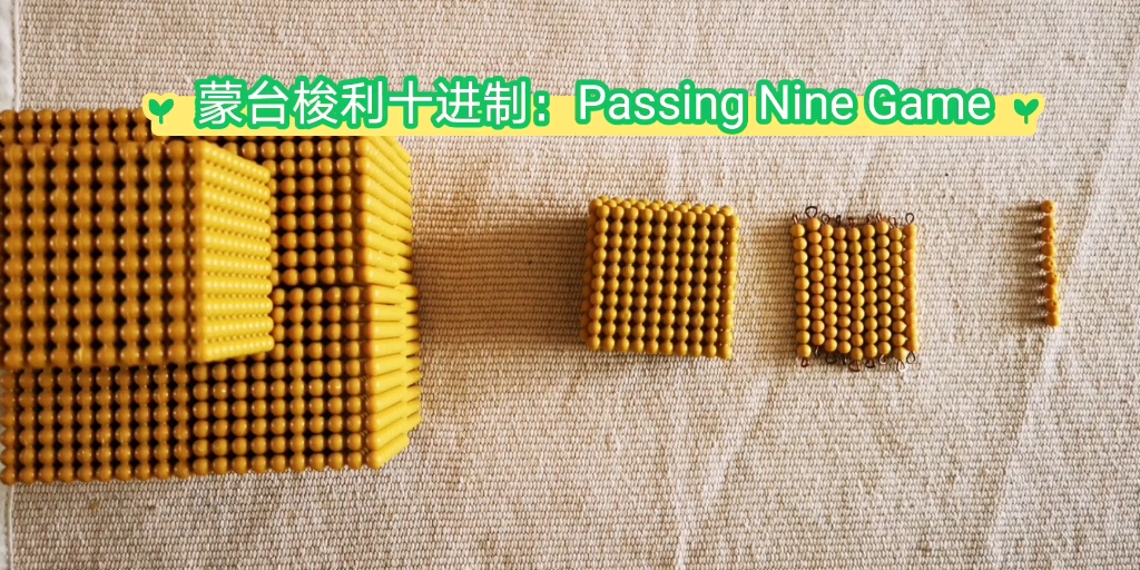 [图]亲子游戏（数学启蒙）：蒙氏数学十进制 Passing Nine Game