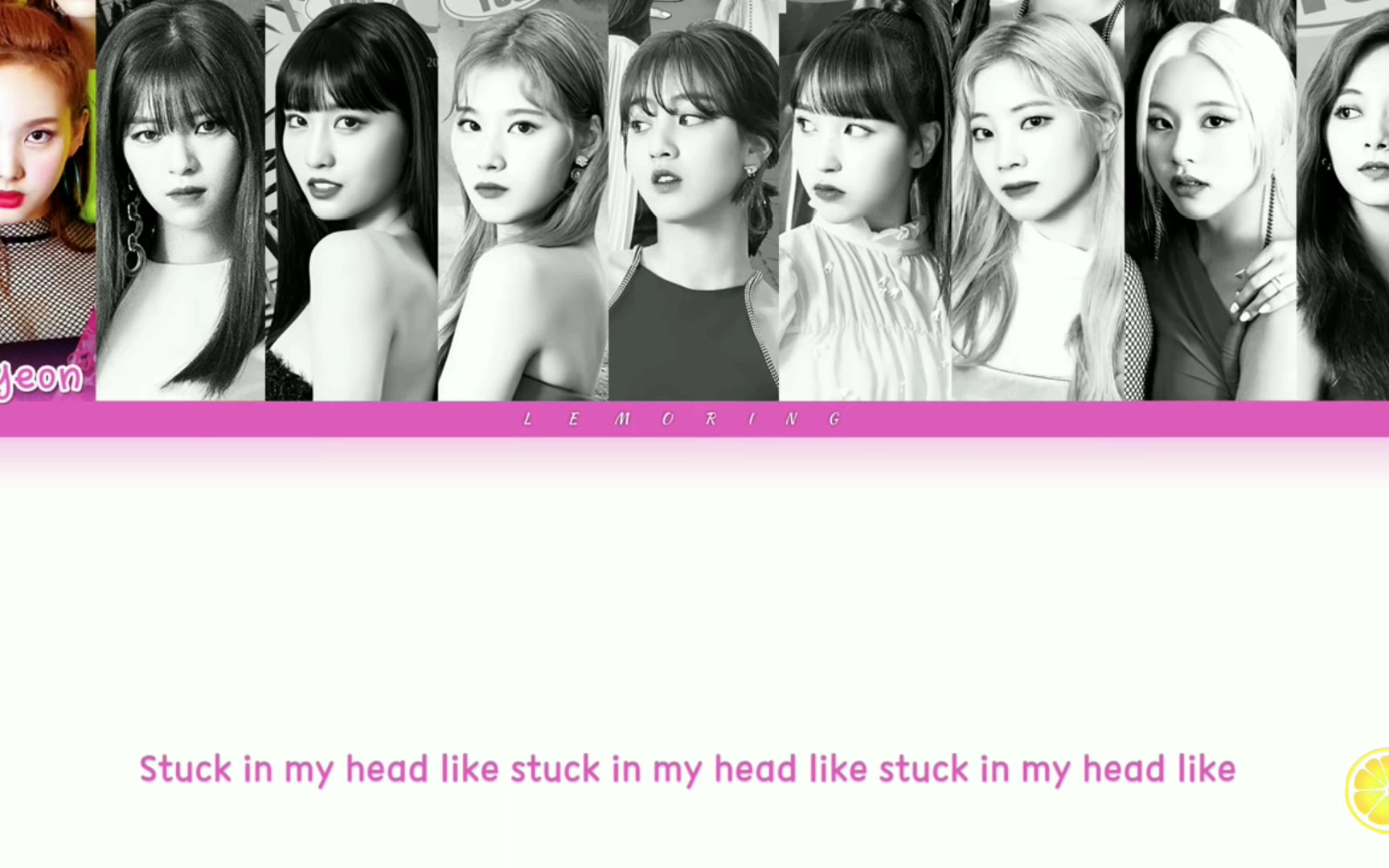 [图]【TWICE】"Stuck In My Head"歌词分配