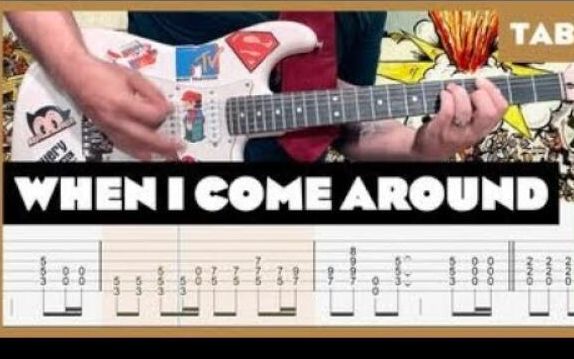 动态吉他谱  Green Day 绿日乐队 When I Come Around  吉他课程
