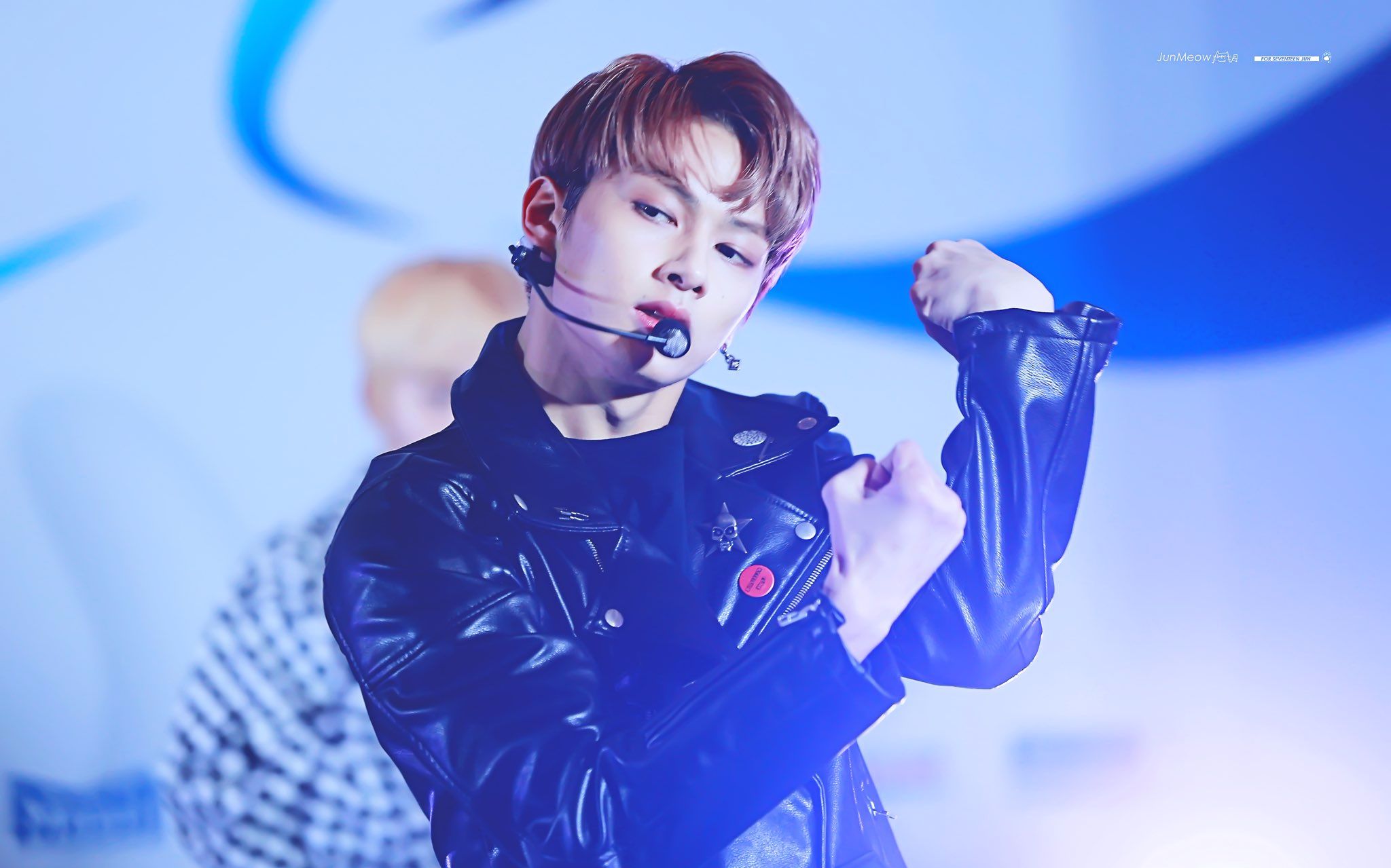 171117 seventeen狎鸥亭签售 change up jun reaction