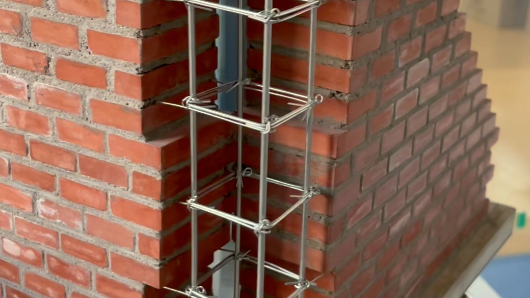 手工diy五进五出构造柱模型,农村建房一定这样做