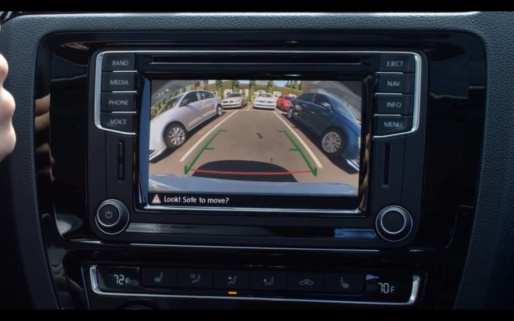 2017款大众jetta(国内:速腾)倒车影像演示视频