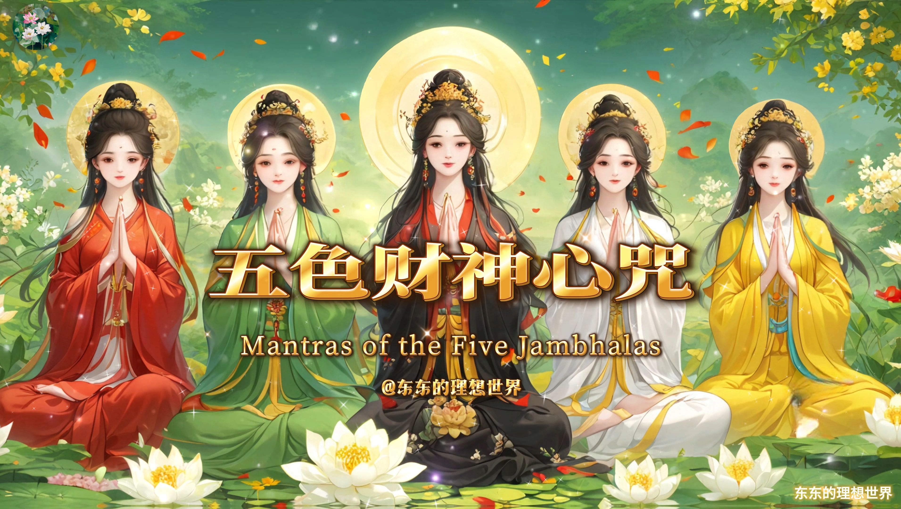 五色财神心咒 《五色财神心咒合集 Mantras of the Five Jambhalas》财运滚滚 财运亨通 悦耳佛音 清新女声 高清音质字幕版哔哩哔哩bilibili