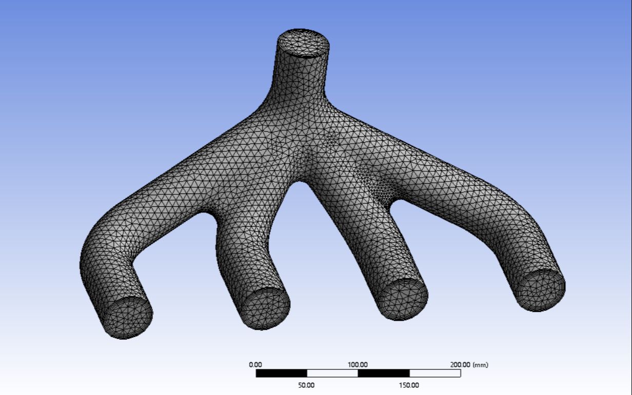 [图]Ansys Workbench，流体网格划分小技巧，抽取流道，生成网格，步骤详细，仅供参考。