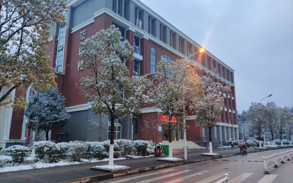 贵州大学西校区雪景