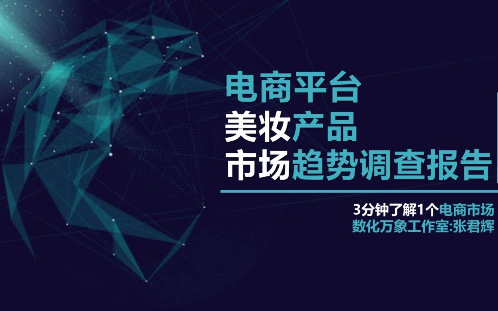 电商平台:美妆产品市场趋势调查报告【数化万象工作室】哔哩哔哩bilibili