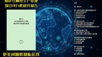 想看煤矸石综合处理利用生产基地项目案例，这份可行性研究报告拿去