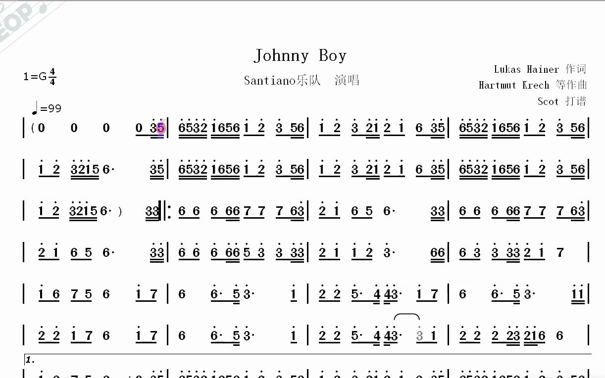 loverboy88简谱图片