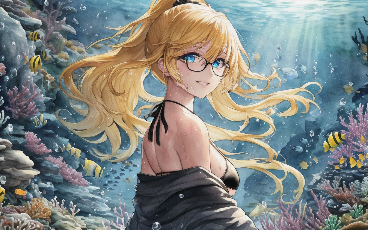 【ai绘画】海底的姐姐大人 泳装贞德