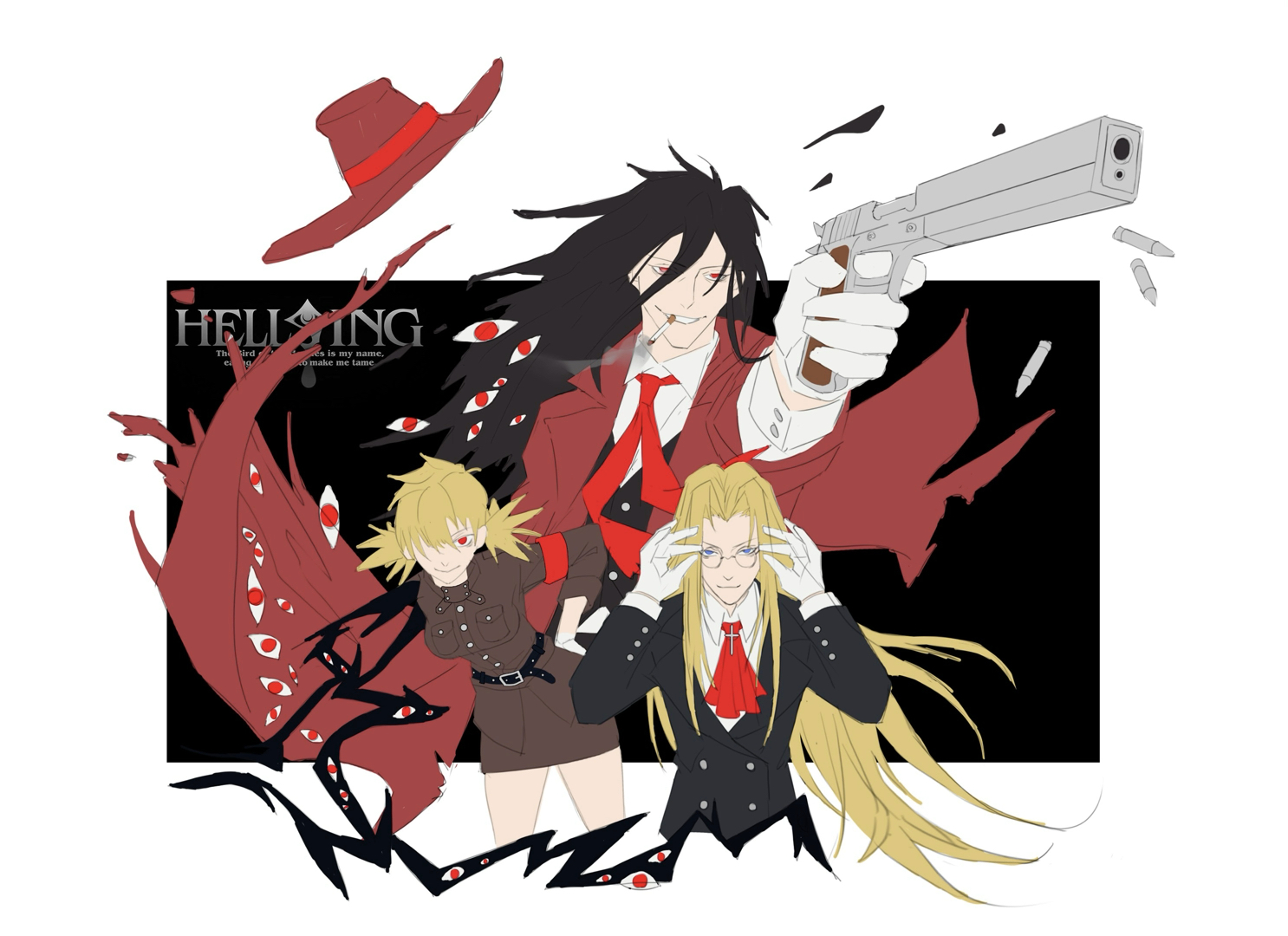 hellsing ova 地狱之歌谁懂还是老番香啊我画画画