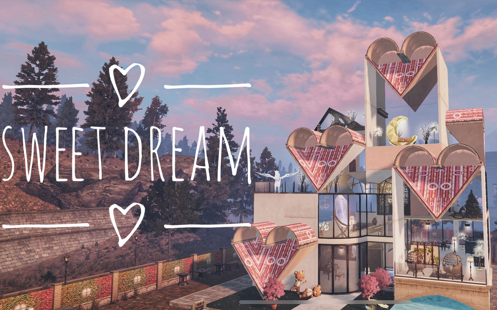 【sweet dream】明日之后建筑展示 可爱的小心心!你是否也心动!