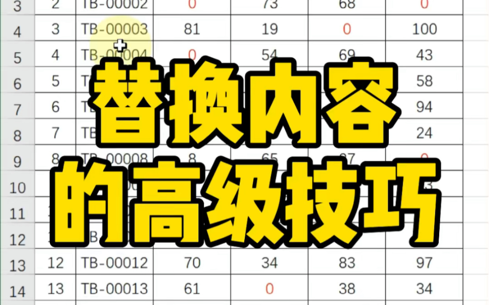 Excel替换内容的高级技巧~哔哩哔哩bilibili