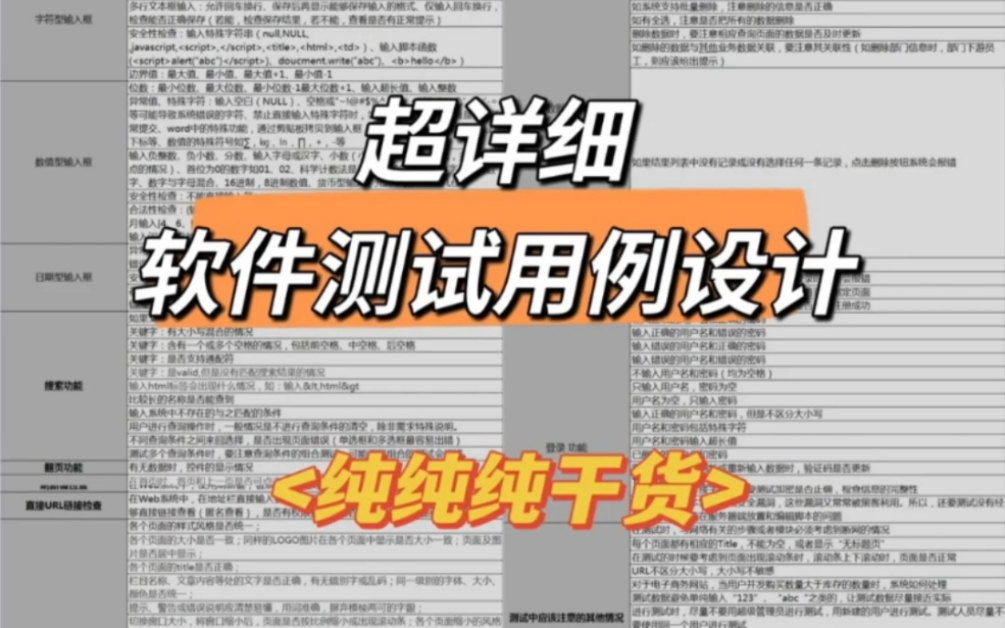 一份完美的全套系列模板 还怕搞不定你的测试用例??哔哩哔哩bilibili