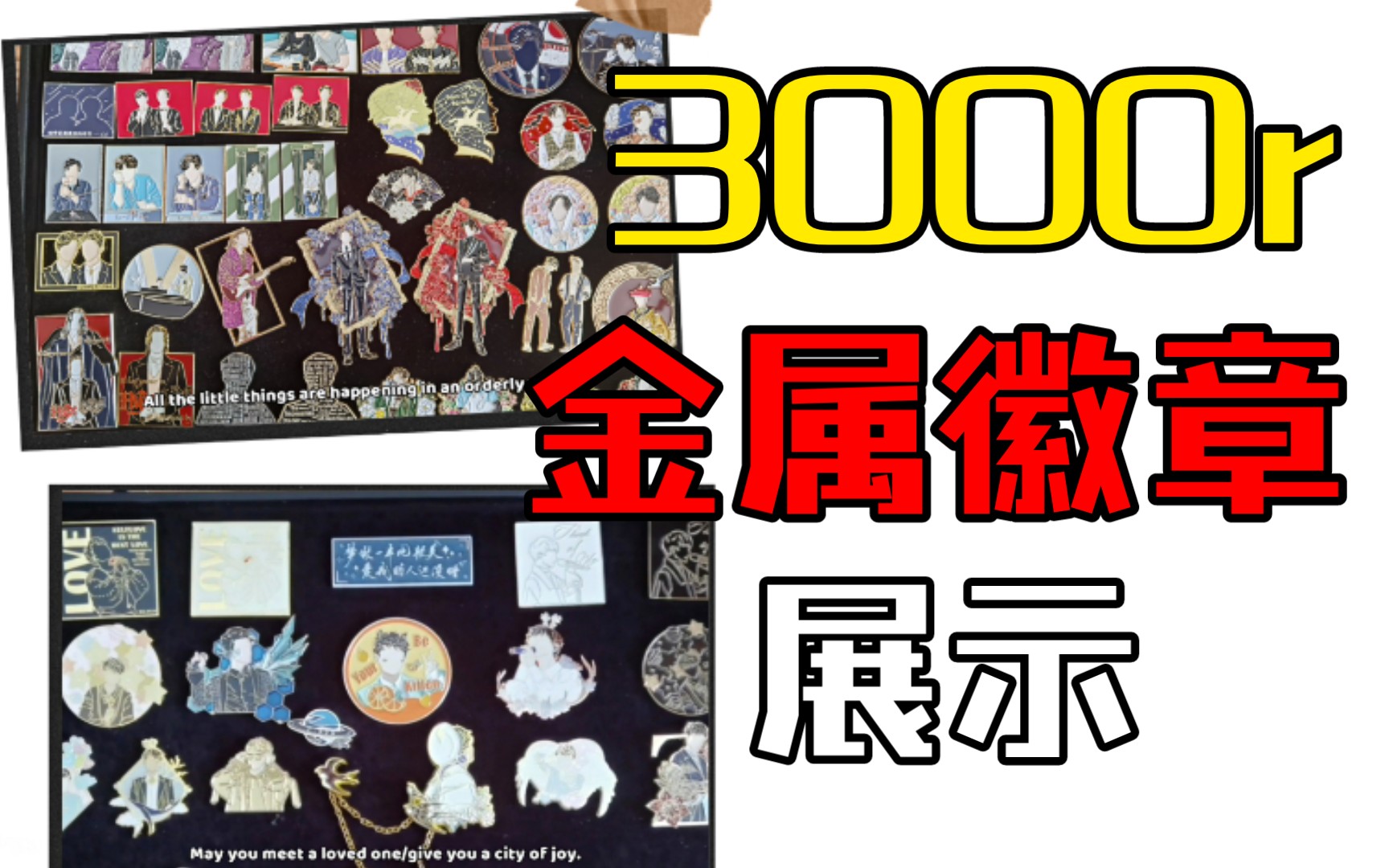 【金属徽章】入坑两年 近3000r金属徽章收纳展示~带你体验拥有小铁块的快乐哔哩哔哩bilibili